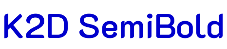 K2D SemiBold шрифт